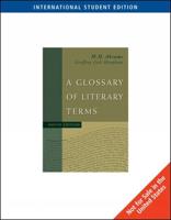 A Glossary of Literary Terms