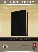 Holy Bible, Giant Print NLT (Bonded Leather, Black, Indexed, Red Letter)
