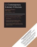 Contemporary Literary Criticism. Annual Cumulative Title Index