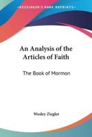 An Analysis of the Articles of Faith