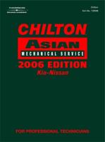 Chilton 2006 Asian Volume II Mechanical Service Manual