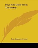 Boys And Girls From Thackeray