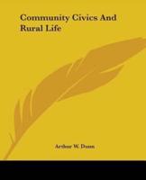 Community Civics And Rural Life
