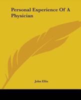 Personal Experience Of A Physician