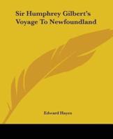Sir Humphrey Gilbert's Voyage To Newfoundland