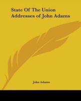 State Of The Union Addresses of John Adams