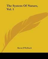 The System Of Nature, Vol. 1