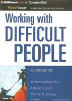 Working With Difficult People