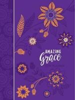 2019 16-Month Weekly Planner: Amazing Grace, Purple With Orange Flowers