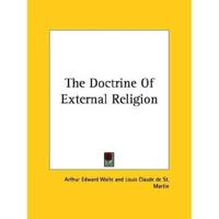 The Doctrine Of External Religion