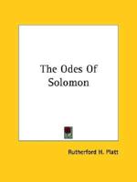 The Odes Of Solomon