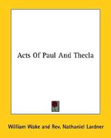 Acts Of Paul And Thecla