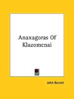 Anaxagoras Of Klazomenai