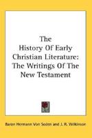 The History Of Early Christian Literature