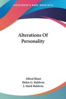 Alterations Of Personality