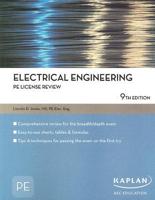 Electrical Engineering Pe License Review