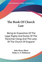 The Book Of Church Law