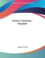 Esoteric Chemistry - Pamphlet