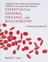 Essentials of General, Organic, and Biochemistry Student Study Guide/Solutions Manual