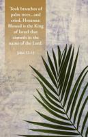 Palm Sunday Bulletin: In The Name of the Lord (Package of 100)