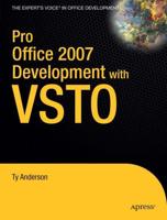 Pro Office 2007 Development With VSTO