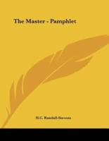 The Master - Pamphlet