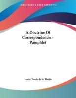 A Doctrine Of Correspondences - Pamphlet