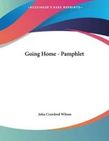 Going Home - Pamphlet