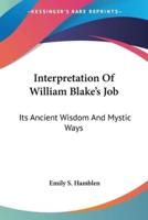 Interpretation Of William Blake's Job