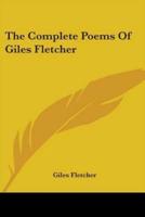 The Complete Poems Of Giles Fletcher