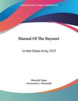 Manual Of The Bayonet