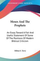 Moses And The Prophets