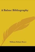 A Balzac Bibliography