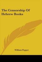 The Censorship Of Hebrew Books