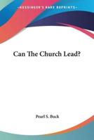 Can The Church Lead?