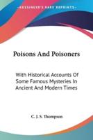 Poisons And Poisoners