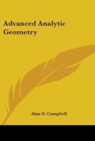 Advanced Analytic Geometry