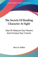 The Secrets Of Reading Character At Sight