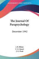 The Journal Of Parapsychology