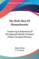 The Rich Men Of Massachusetts