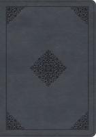 ESV Large Print Wide Margin Bible (Trutone, Slate Blue, Ornament Design)