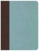Life Essentials Study Bible, Brown/Blue LeatherTouch