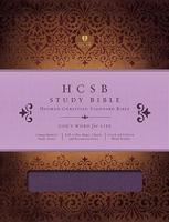 HCSB Study Bible, Mulberry LeatherTouch