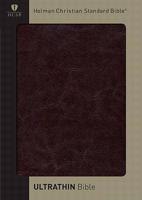HCSB Ultrathin Reference Bible, Brown Simulated Leather