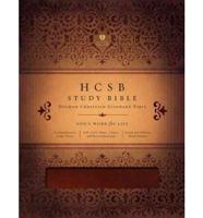 HCSB Study Bible, Mahogany LeatherTouch