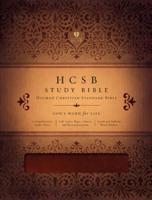 HCSB Study Bible, Mahogany LeatherTouch Indexed