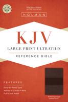 KJV Large Print Ultrathin Reference Bible, Brown/Chocolate LeatherTouch