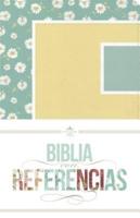 RVR 1960 Biblia Con Referencias, Margaritas, Turquesa/amarillo Símil Piel
