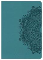 NKJV Large Print Compact Reference Bible, Teal LeatherTouch