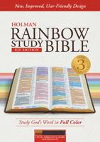 KJV Rainbow Study Bible, Cocoa/Terra Cotta/Ochre LeatherTouch